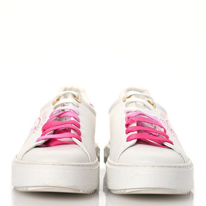 Louis Vuitton Monogram Time Out Sneakers 38 White Pink 2 of 13