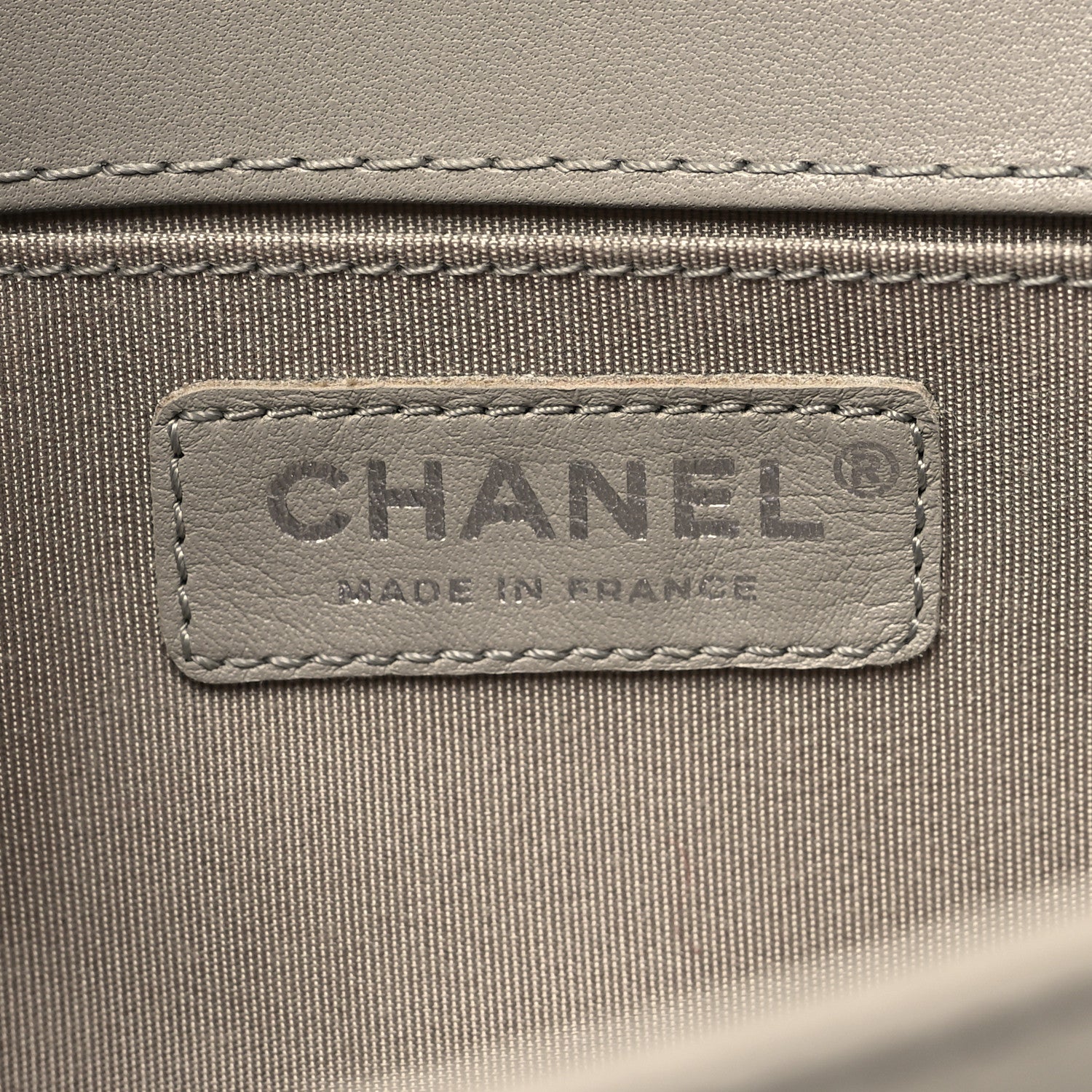 Chanel Lambskin Quilted Medium Top Handle Boy Flap Grey Green Red 6 of 10