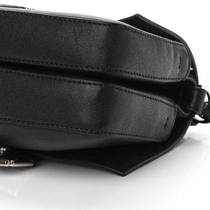 Fendi Vitello Dolce Elaphe Monster Eyes Micro Double Baguette Black Naturale 10 of 11