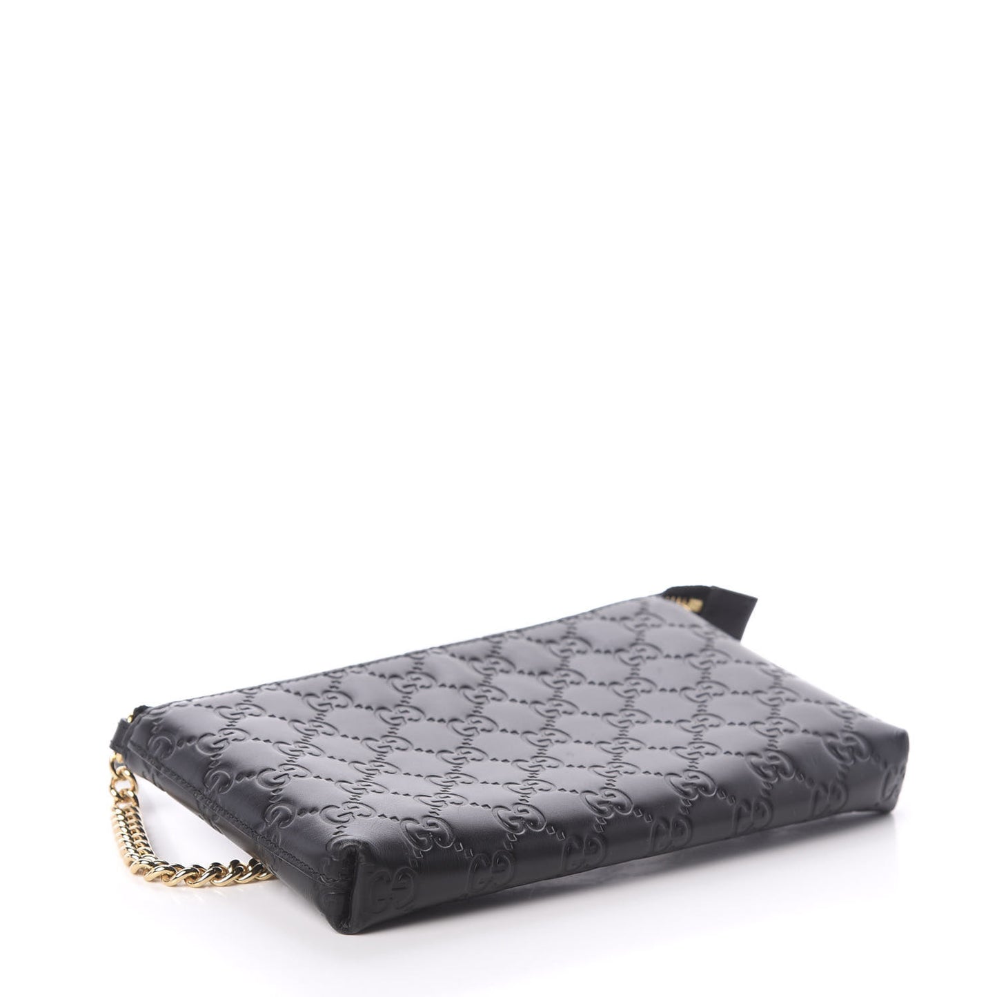 Guccissima Signature Wrist Wallet Black