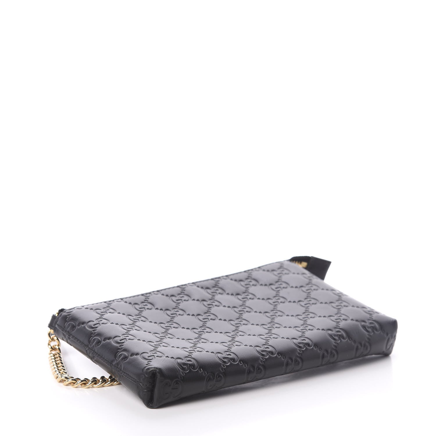 Gucci Guccissima Signature Wrist Wallet Black 4 of 9