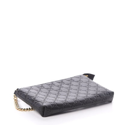Gucci Guccissima Signature Wrist Wallet Black 4 of 9
