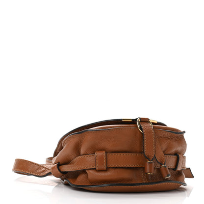 Chloe Calfskin Mini Marcie Round Crossbody Bag Tan 4 of 20