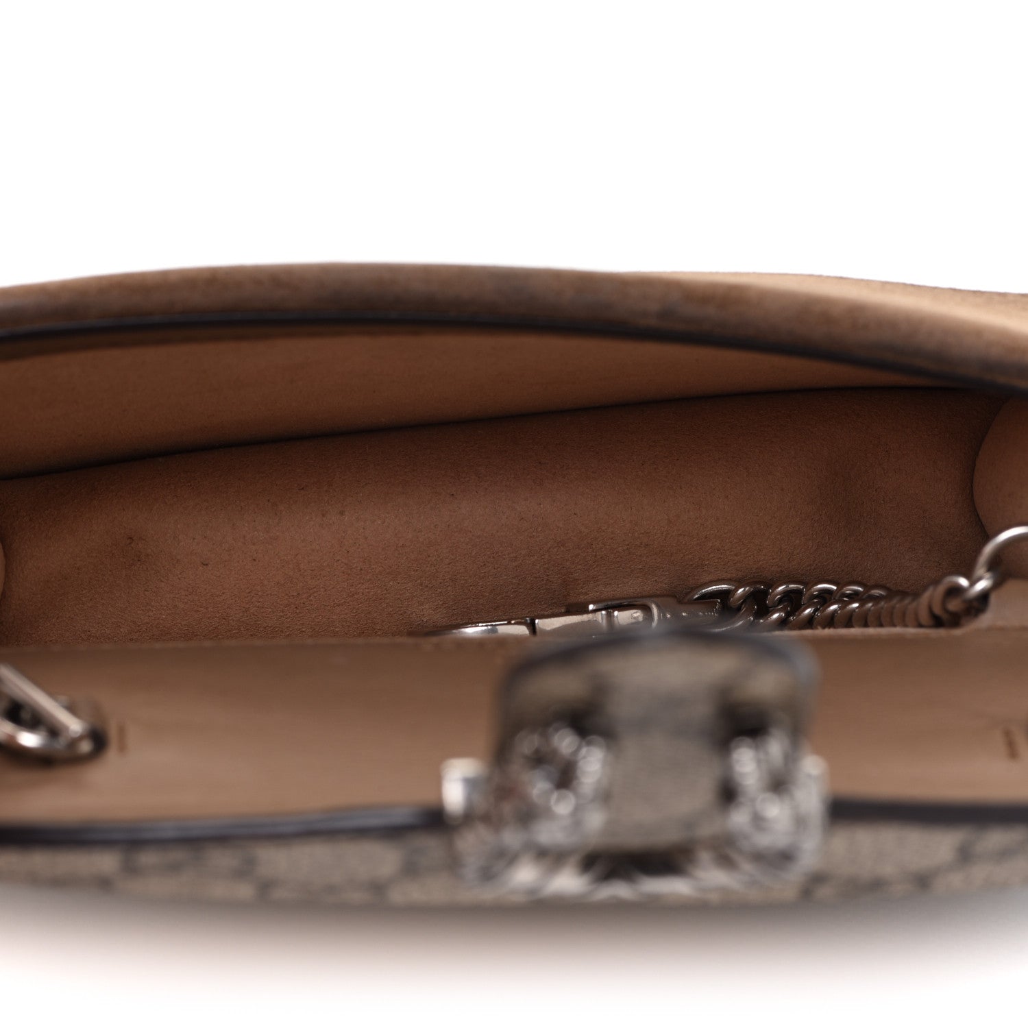 Gucci GG Supreme Monogram Super Mini Dionysus Shoulder Bag Taupe 5 of 9