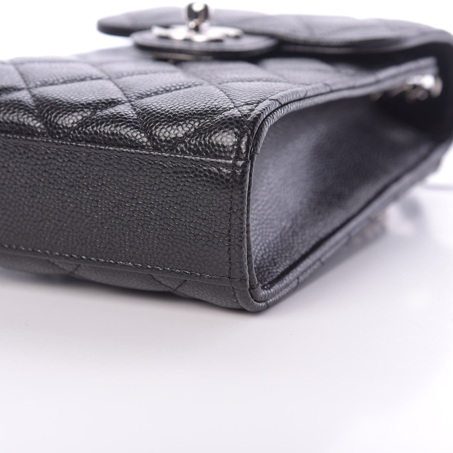 Chanel Caviar Quilted Classic Phone Holder Black 11 of 12
