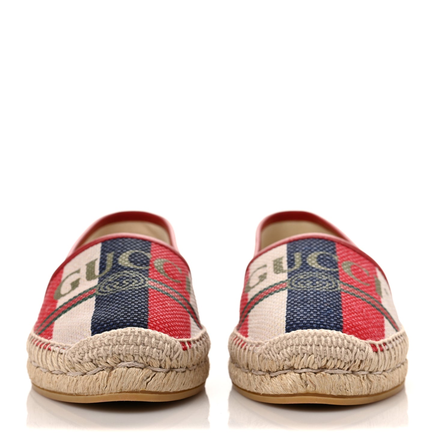 Canvas Sylvie Stripe Logo Womens Espadrilles 37.5 Mystic White Hibiscus Red Maritime