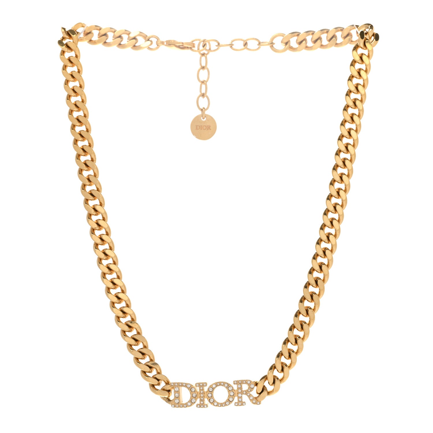 Christian Dior Metal Crystal Dio(r)evolution Choker Gold 3 of 6