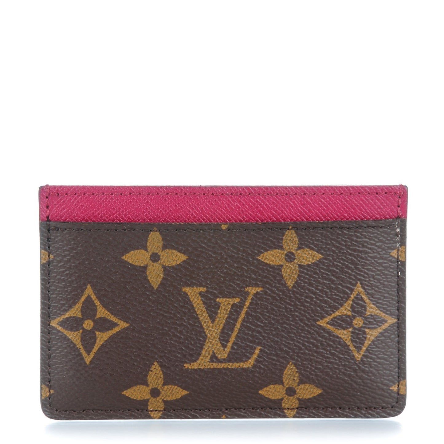 Monogram Card Holder Fuschia