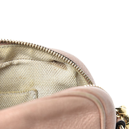 Gucci Metallic Pebbled Calfskin Small Soho Disco Bag Pink 14 of 23