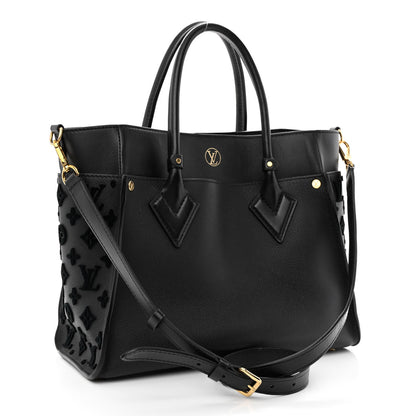 Louis Vuitton Calfskin Monogram Tufting On My Side Black 3 of 10