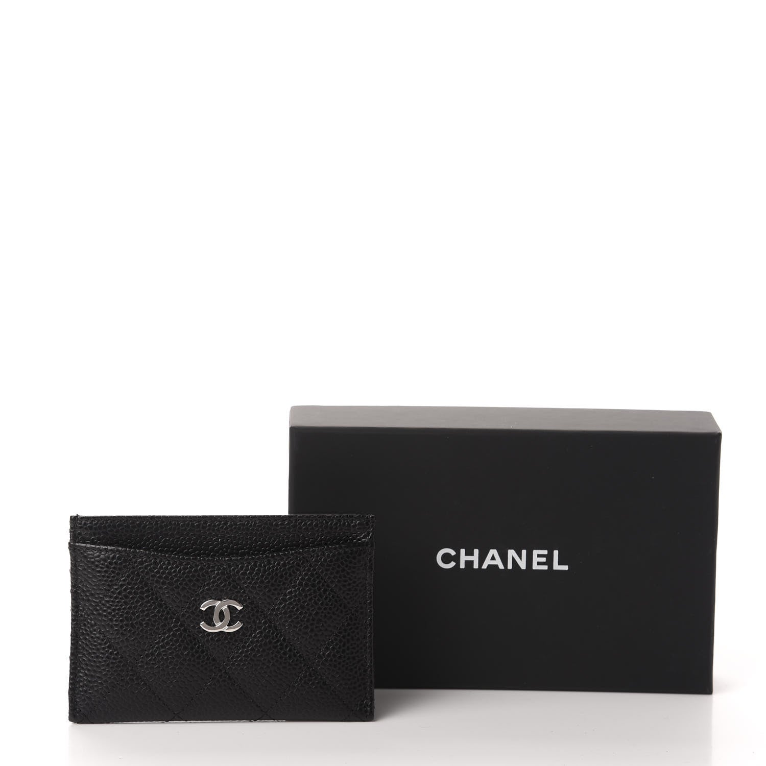 Chanel Caviar Quilted Card Holder Black 9 of 9