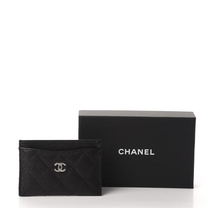 Chanel Caviar Quilted Card Holder Black 9 of 9