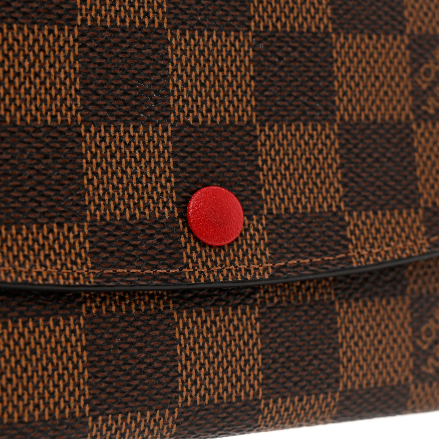 Louis Vuitton Damier Ebene Emilie Wallet Red 7 of 7