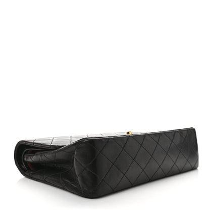 Chanel Lambskin Quilted Medium Double Flap Black 4 of 12