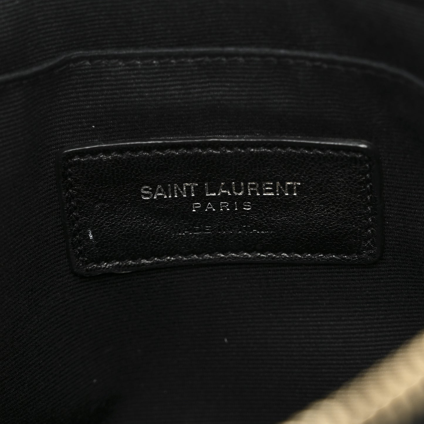 Calfskin Teen Monogram Crossbody Bag Black