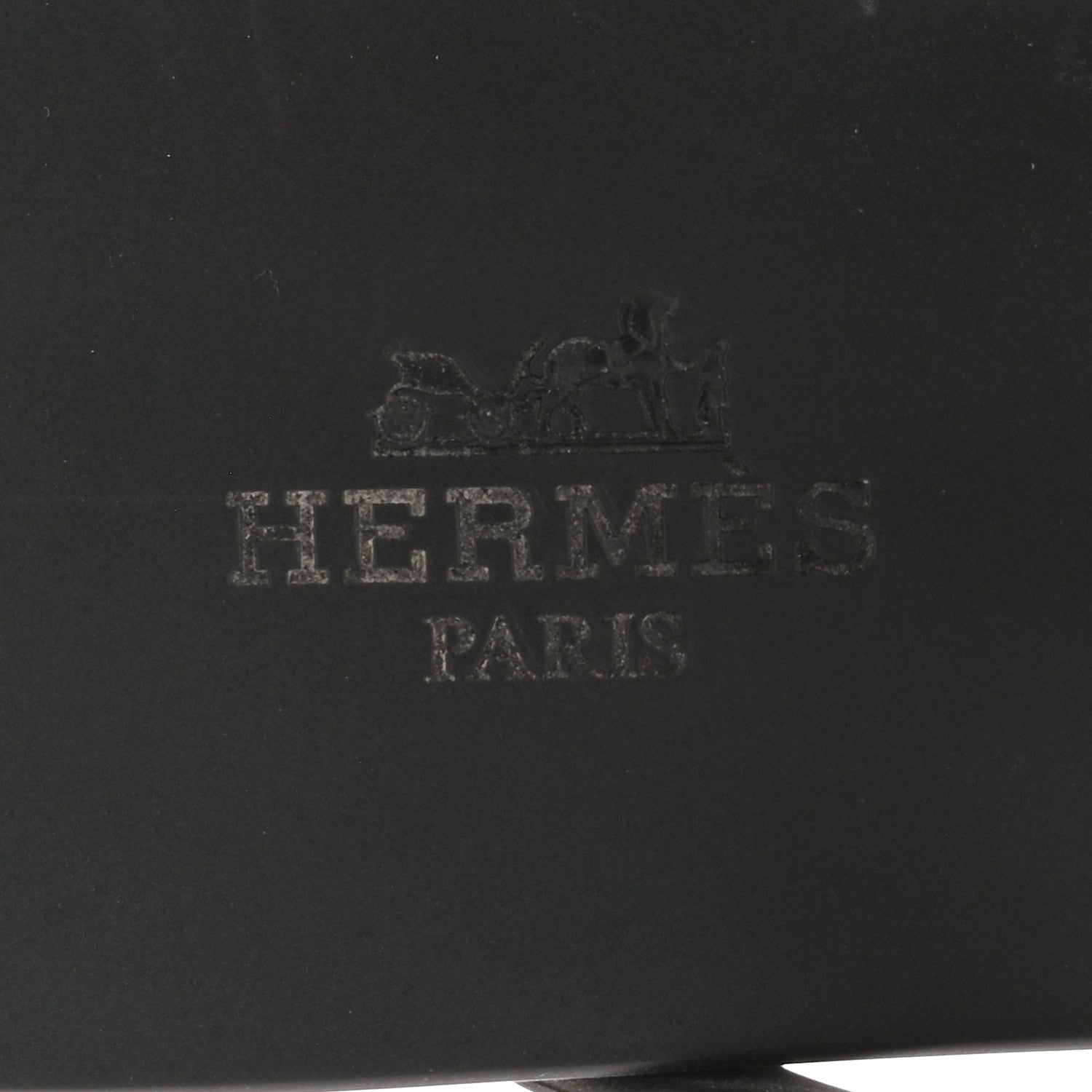 Hermes Rubber Womens Egerie Sandals 38 Black 7 of 10