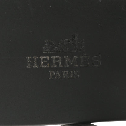 Hermes Rubber Womens Egerie Sandals 38 Black 7 of 10