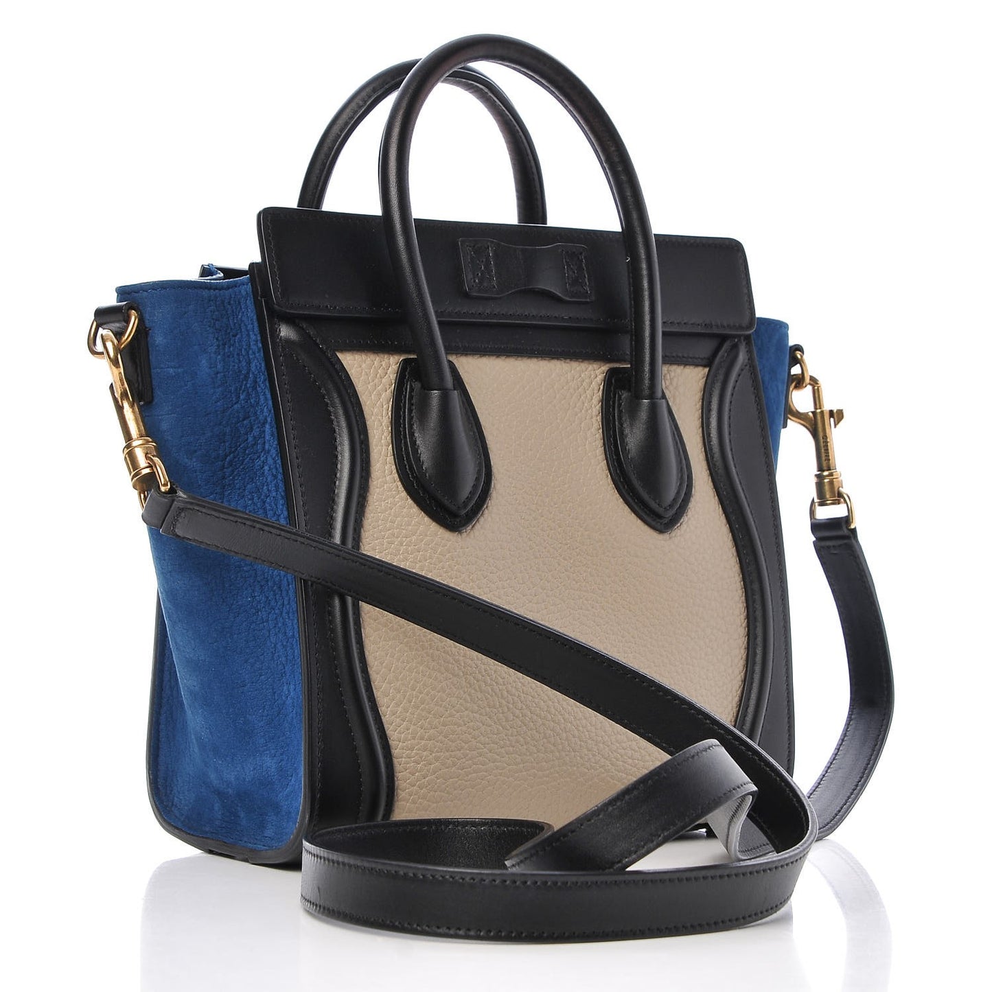 Bullhide Calfskin Nubuck Bicolor Nano Luggage