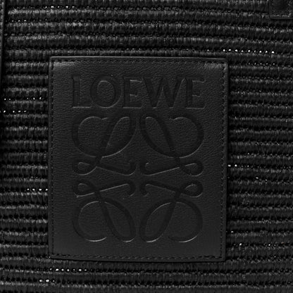 Loewe Raffia Square Small Basket Tote Bag Black 8 of 13