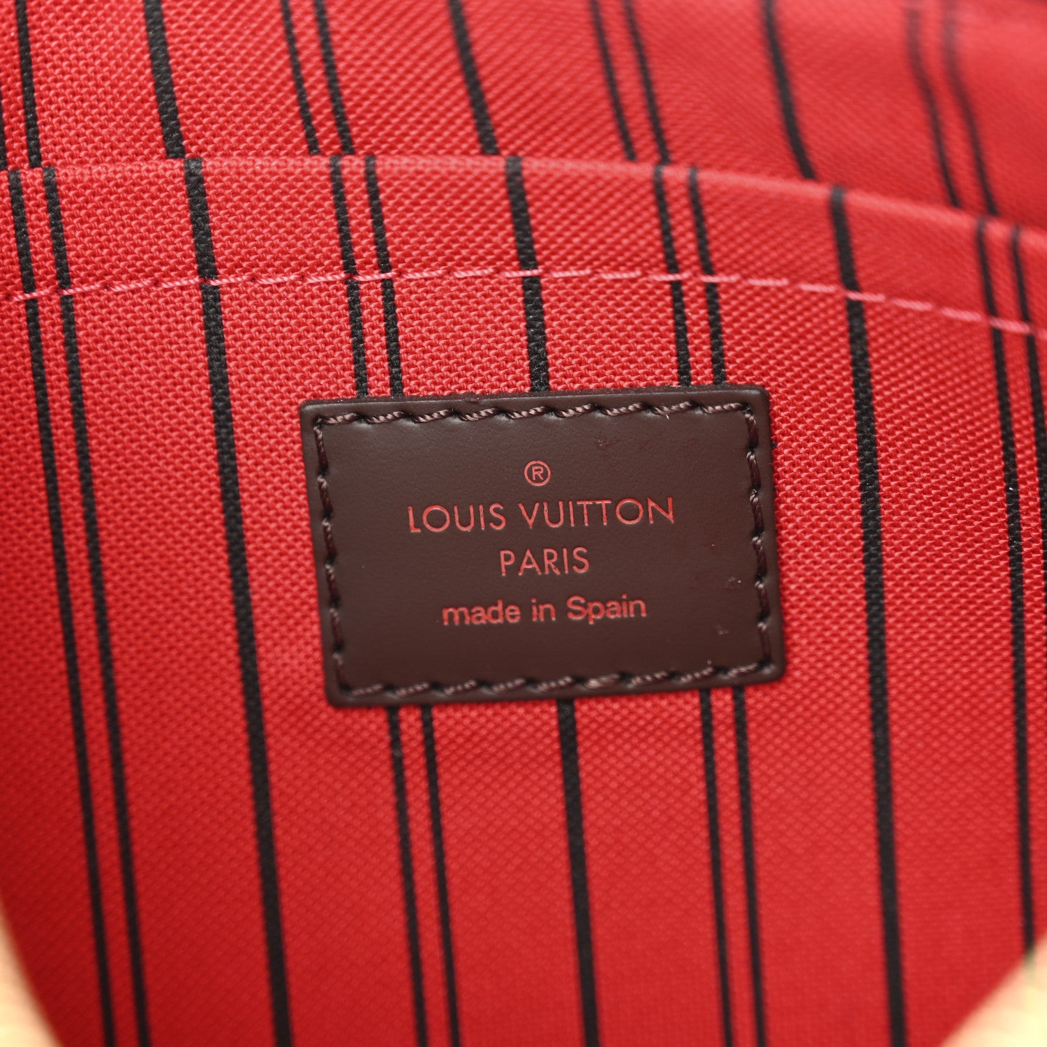 Louis Vuitton Damier Ebene Neverfull MM GM Pochette 6 of 9