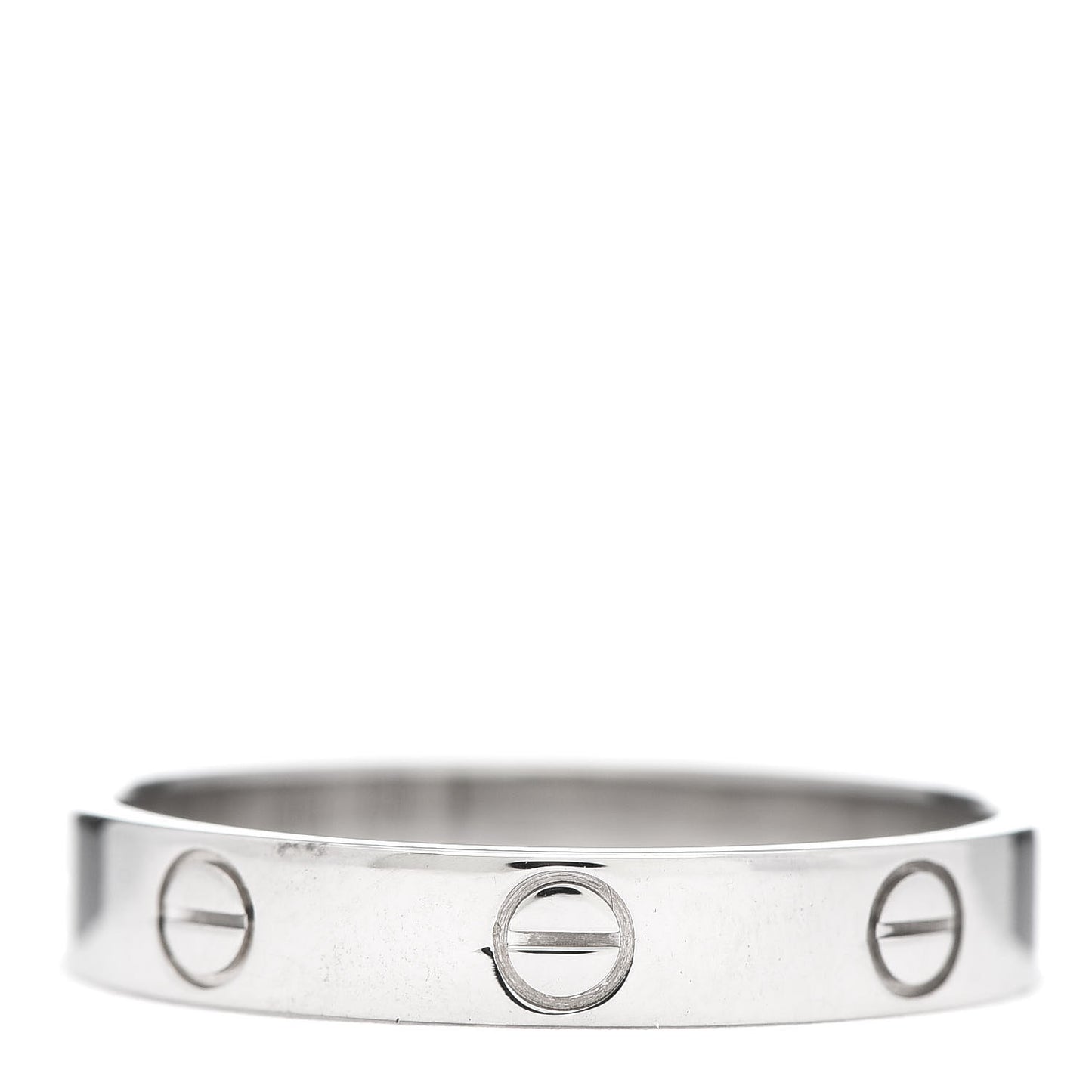 18K White Gold 3.5mm LOVE Wedding Band Ring 58 8.25
