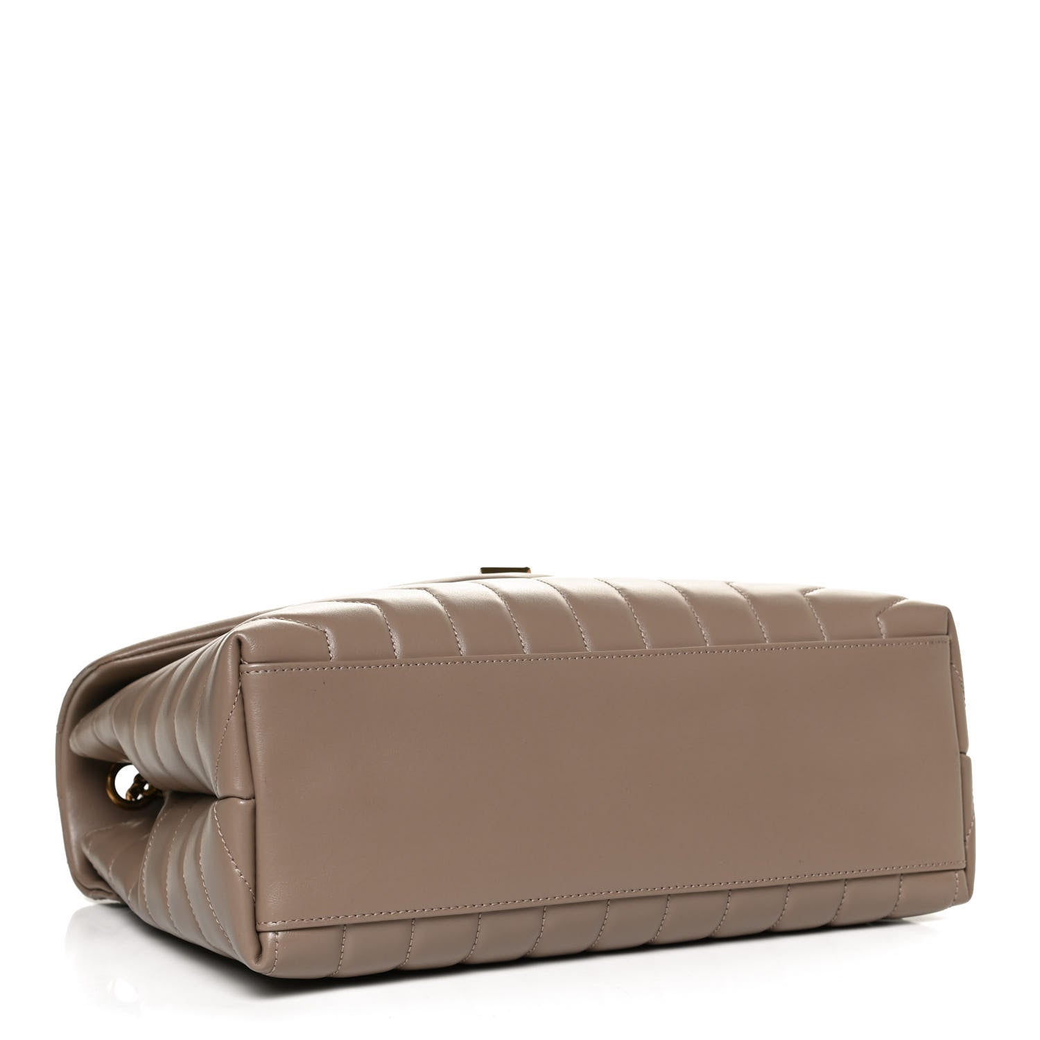 Saint Laurent Calfskin Y Quilted Monogram Medium Loulou Chain Satchel Taupe 4 of 11