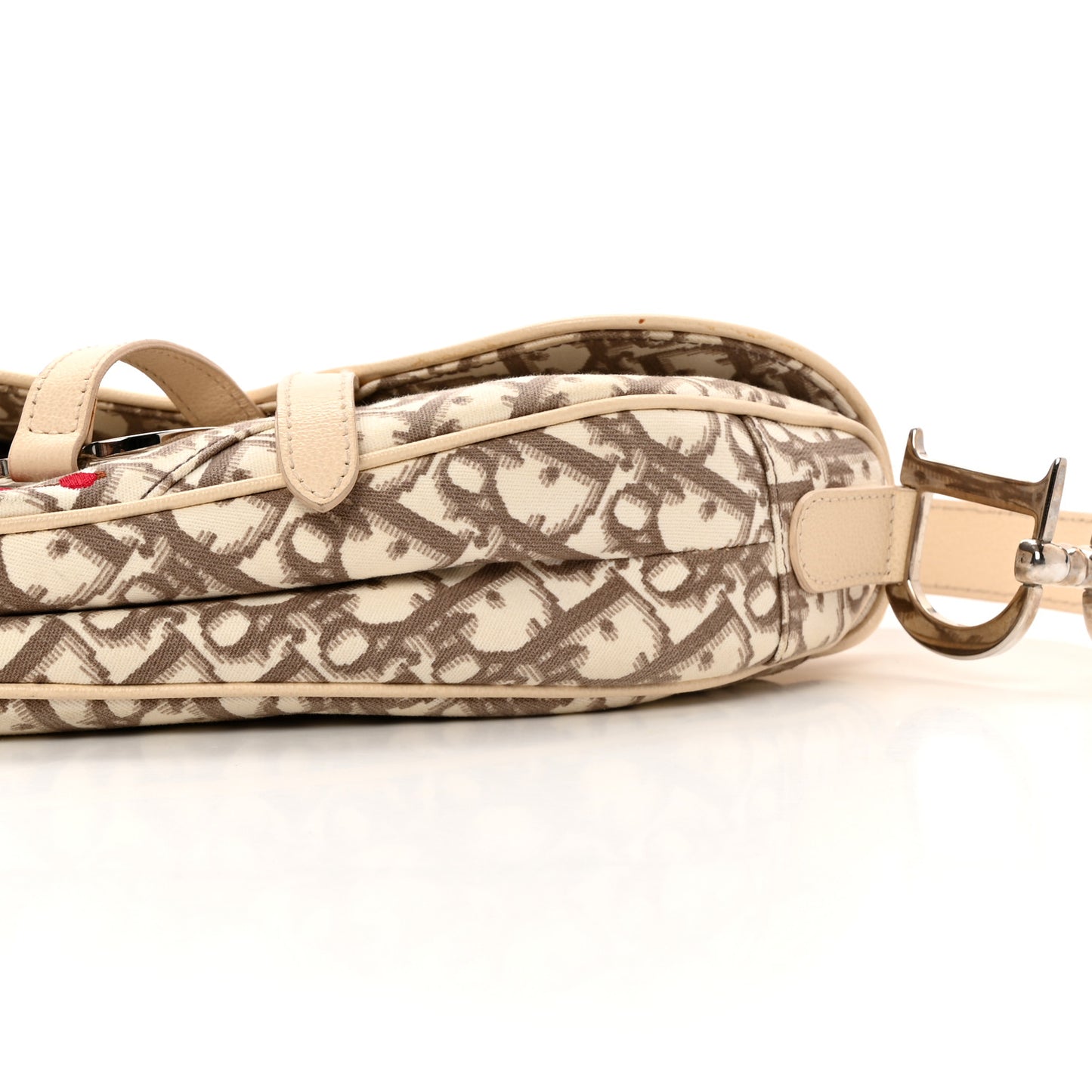 Monogram Vintage Flowers Saddle Bag Beige