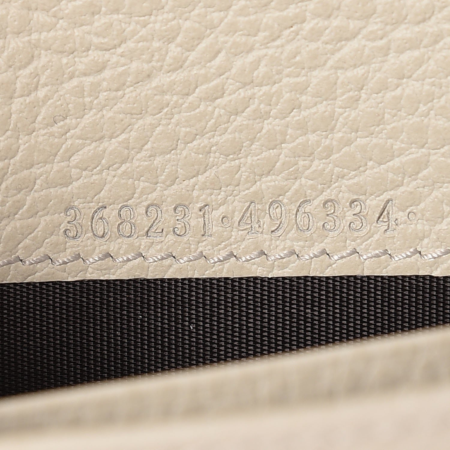Gucci Dollar Calfskin Mini Swing Wallet Bag Mystic White 7 of 9