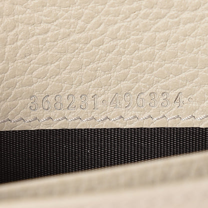 Gucci Dollar Calfskin Mini Swing Wallet Bag Mystic White 7 of 9