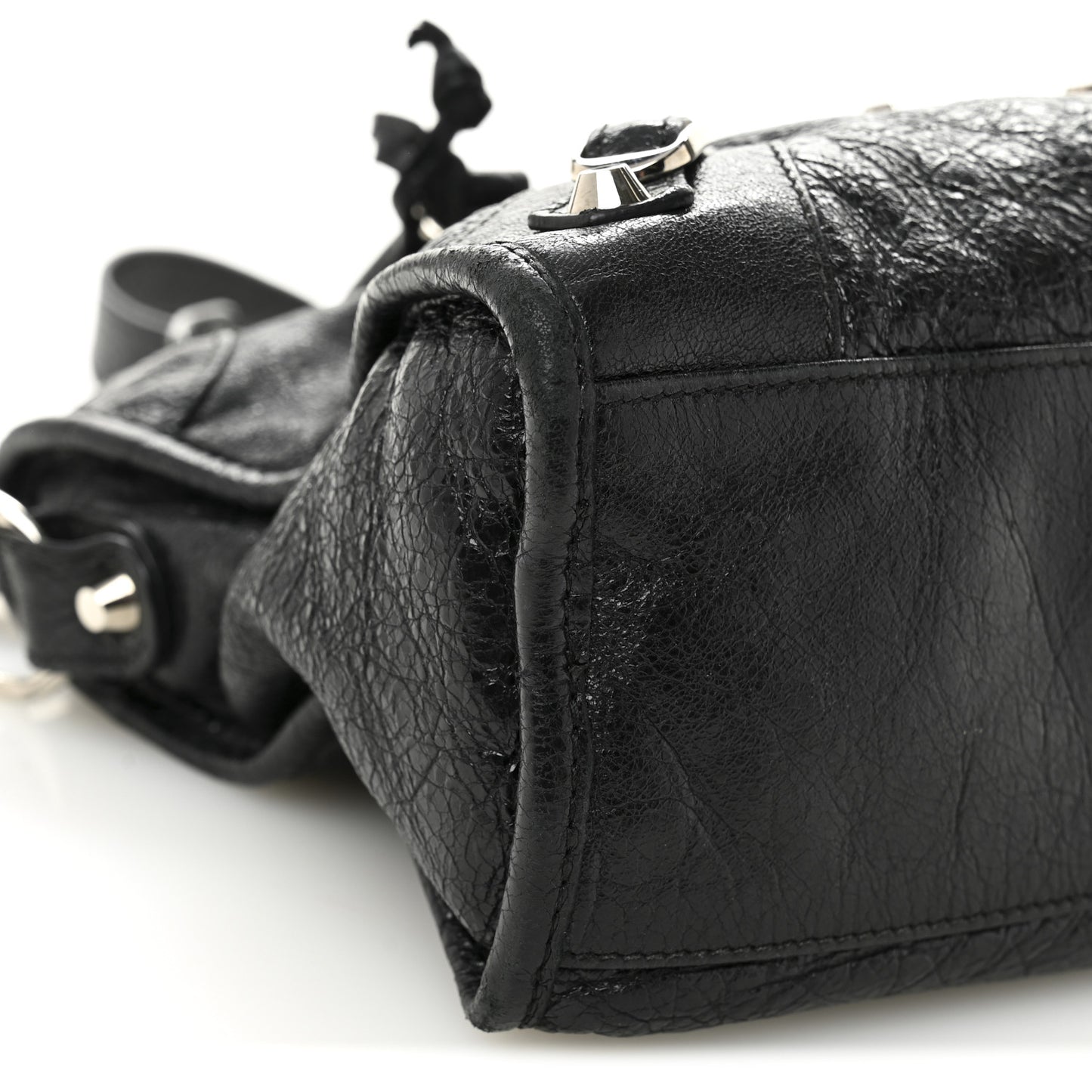 Agneau Classic Silver Hardware S City Black