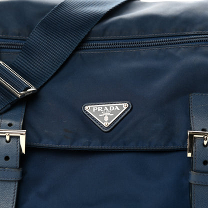 Prada Tessuto Nylon Vela Messenger Bag Blue 9 of 9