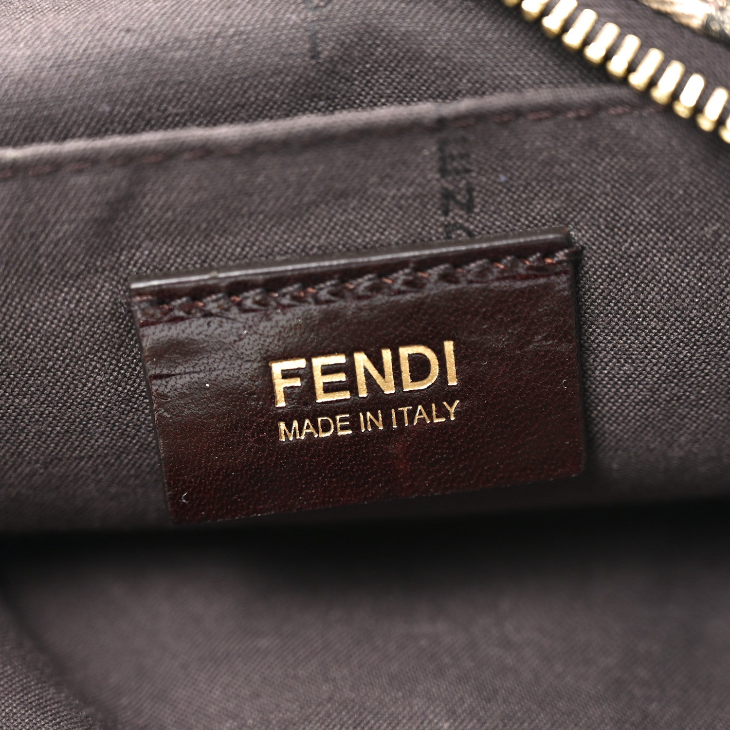 Fendi Metallic Lurex Zucca Mia Tote Bronze 6 of 11
