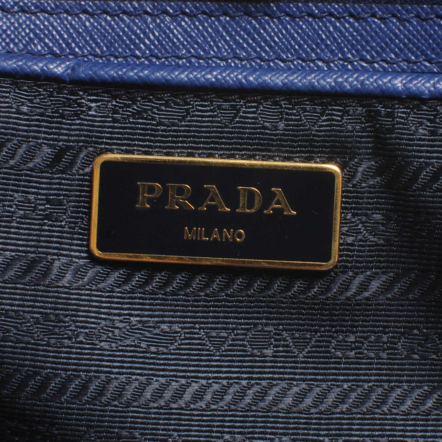 Prada Saffiano Lux Tote Bluette 7 of 9