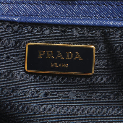 Prada Saffiano Lux Tote Bluette 7 of 9