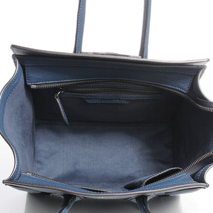Celine Drummed Calfskin Micro Luggage Orage 7 of 8