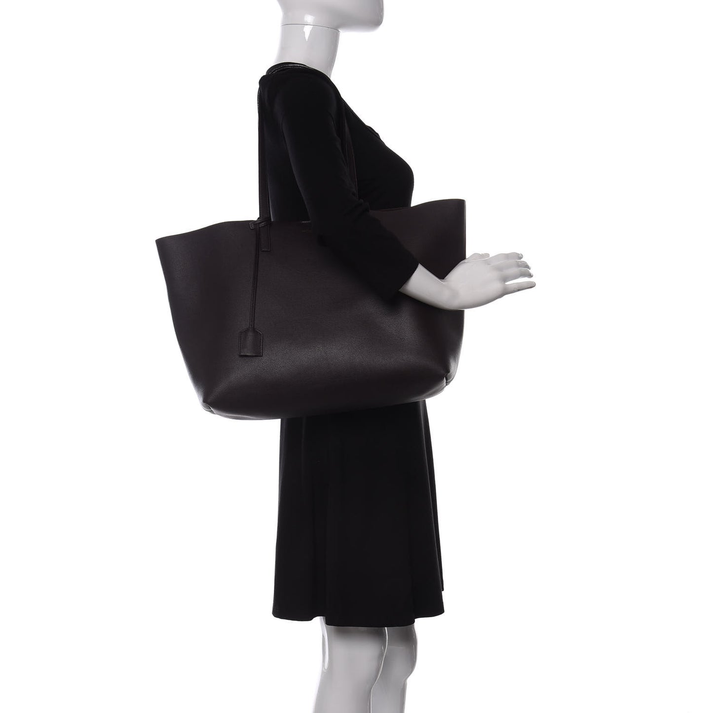 Calfskin Large Shopping Tote Amaranto