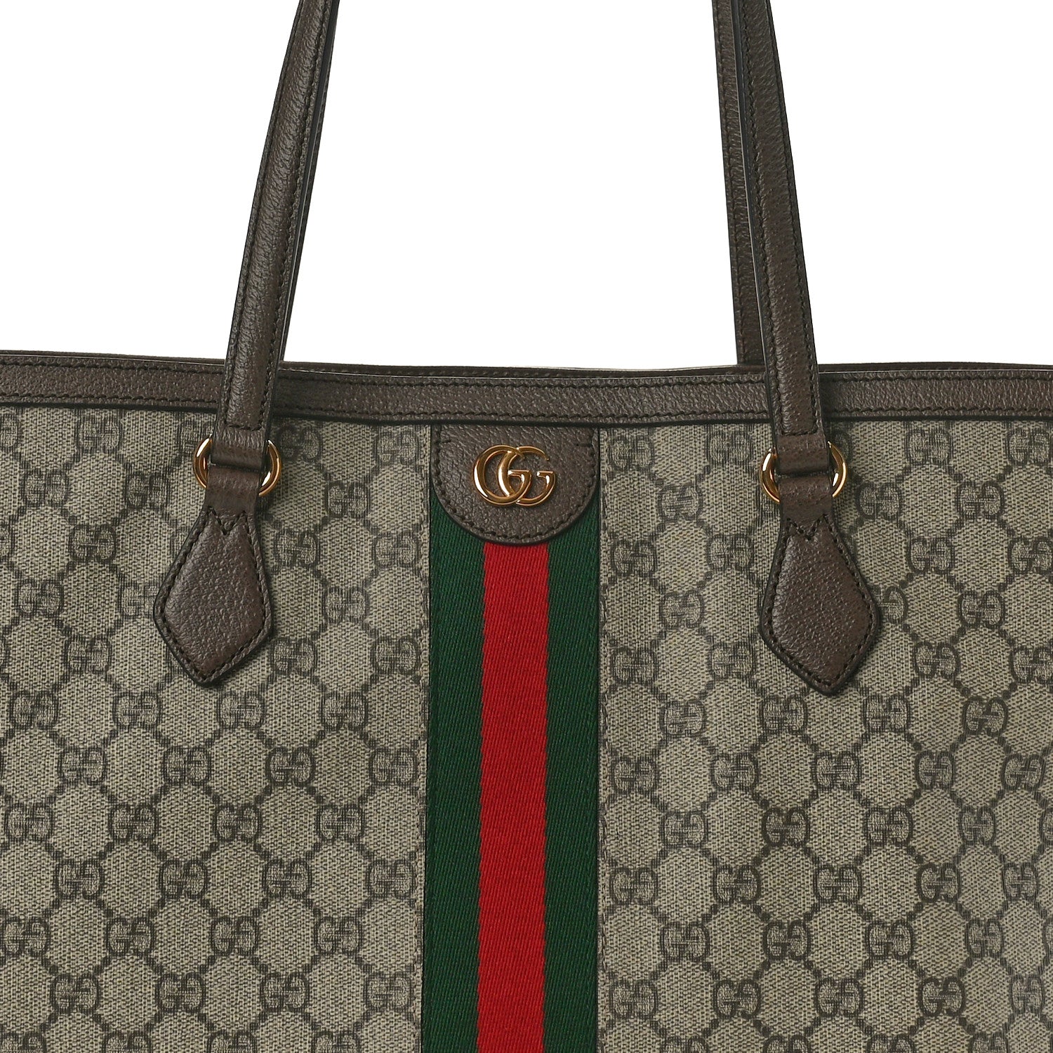 Gucci GG Supreme Monogram Medium Ophidia Shopping Tote Brown 8 of 10