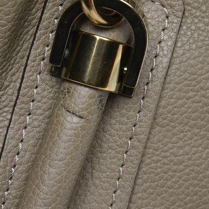 Chloe Calfskin Medium Paraty Barbour Khaki 9 of 14