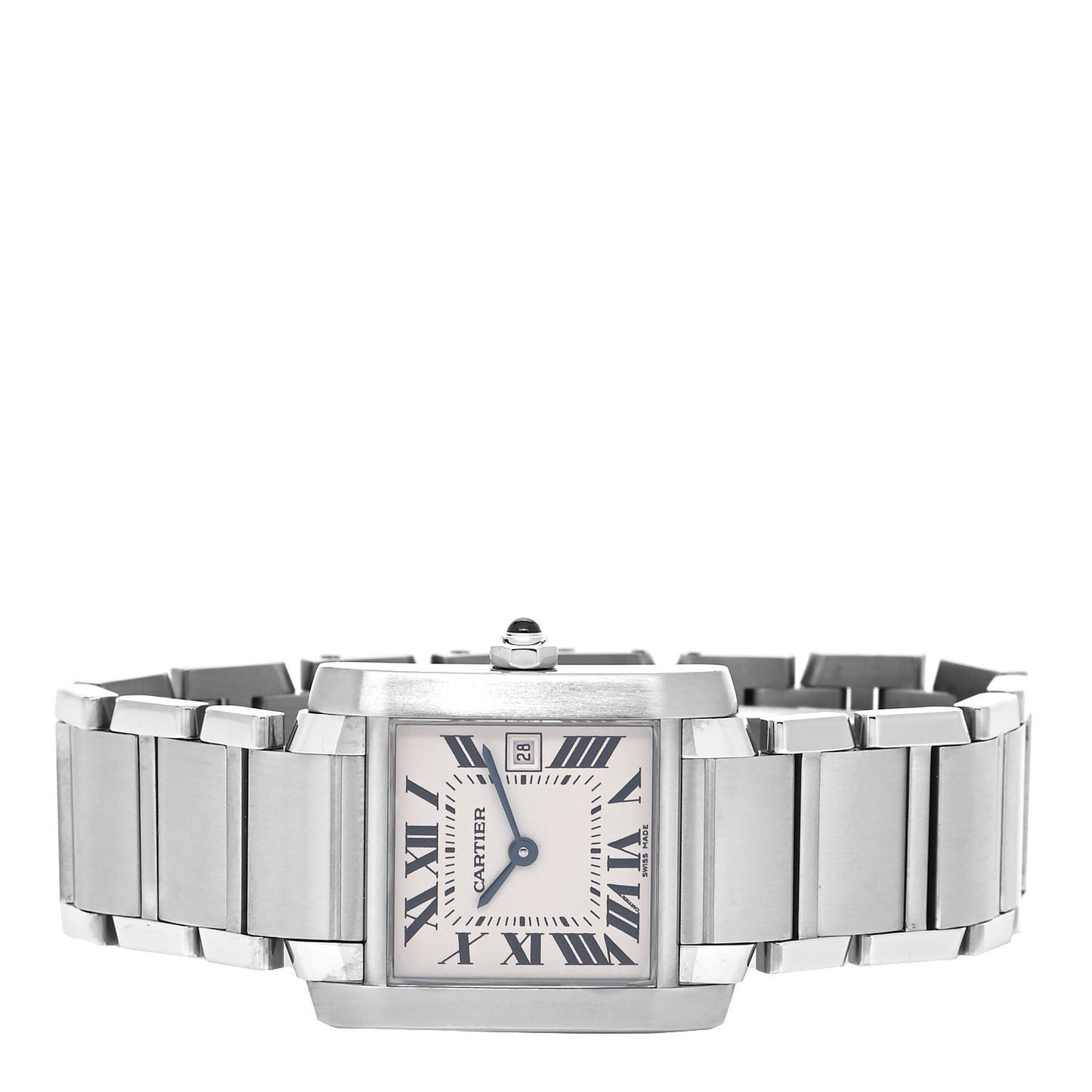 Stainless Steel 25mm Tank Francaise Quartz Watch