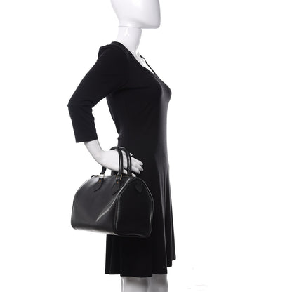 Louis Vuitton Epi Speedy 25 Black 2 of 14