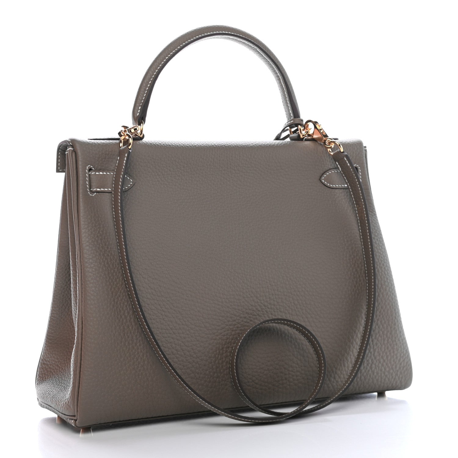 Hermes Togo Kelly Retourne 32 Etoupe 2 of 9