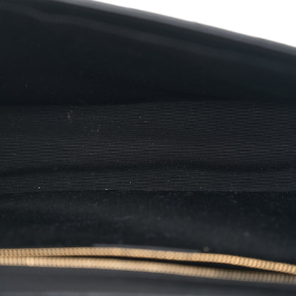 Saint Laurent Grain De Poudre Matelasse Chevron Large Monogram Satchel Black 5 of 10