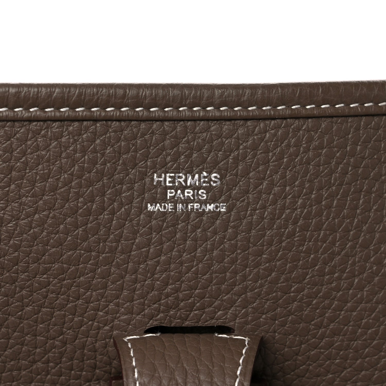 Hermes Taurillon Clemence Evelyne III GM Etoupe 6 of 10