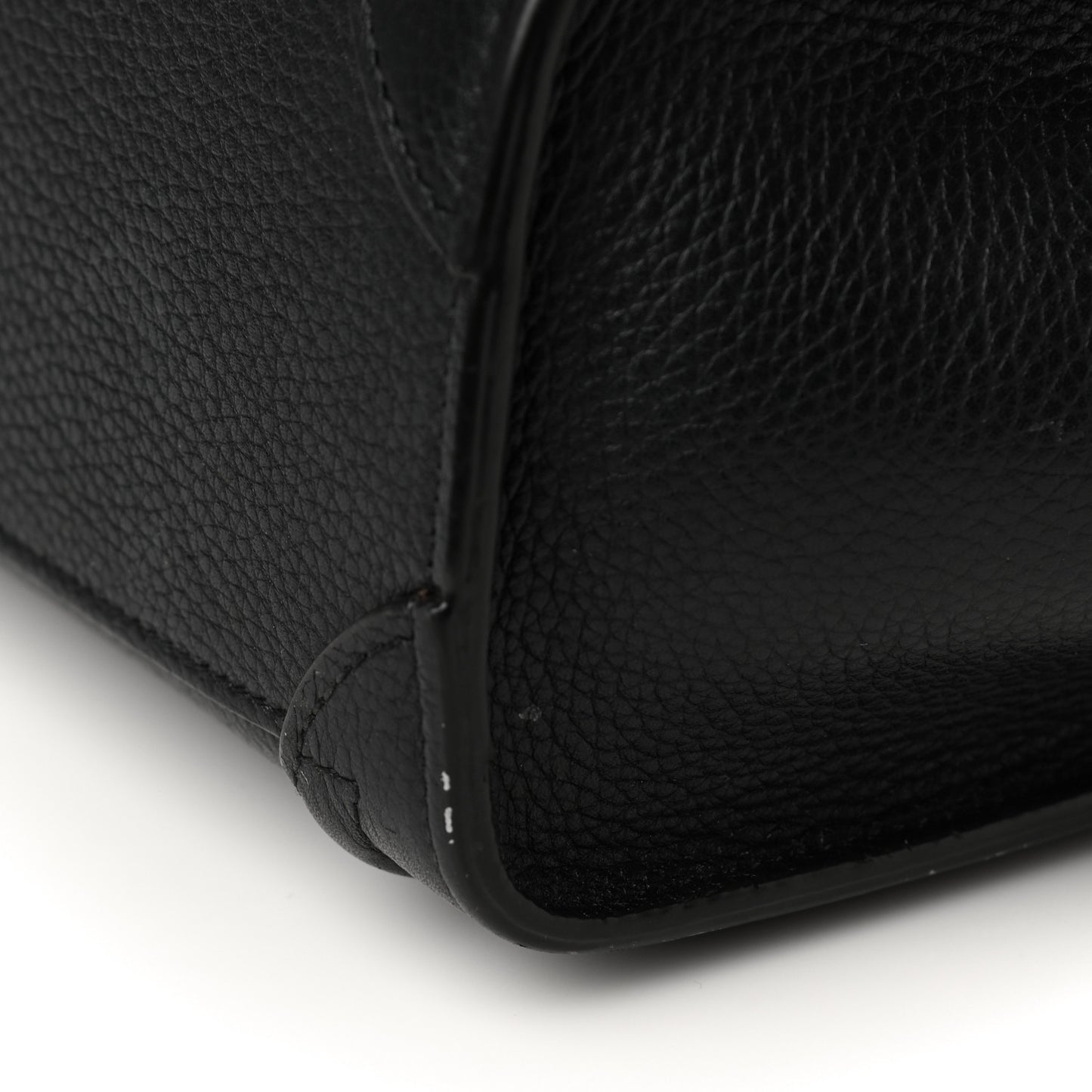 Drummed Calfskin Nano Luggage Black