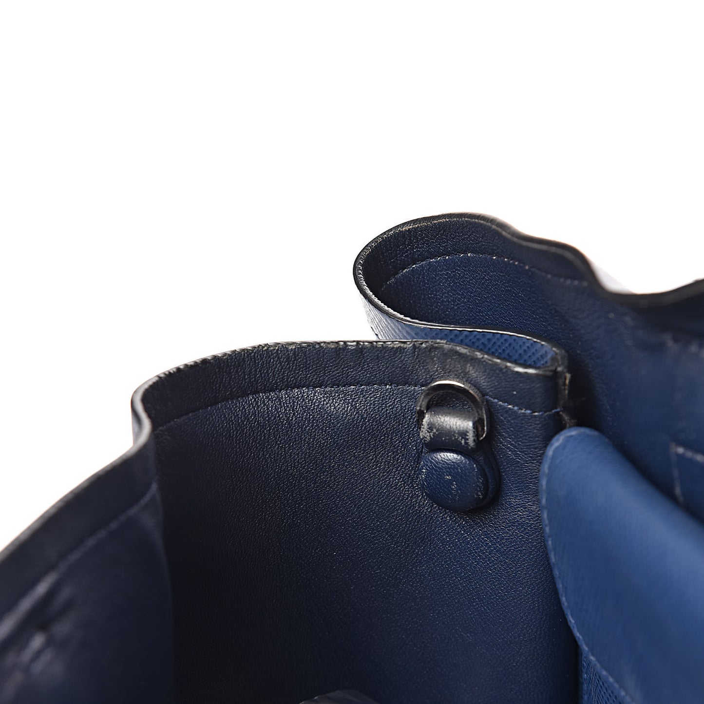 Saffiano Cuir Medium Double Handle Tote Bluette