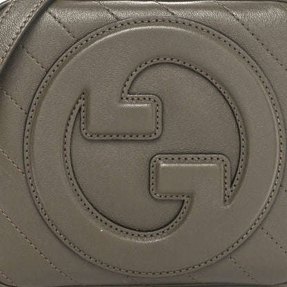Gucci Sakai Be Green Calfskin Diagonal Stitched Blondie Top Handle Bag Craclet Brown 8 of 10