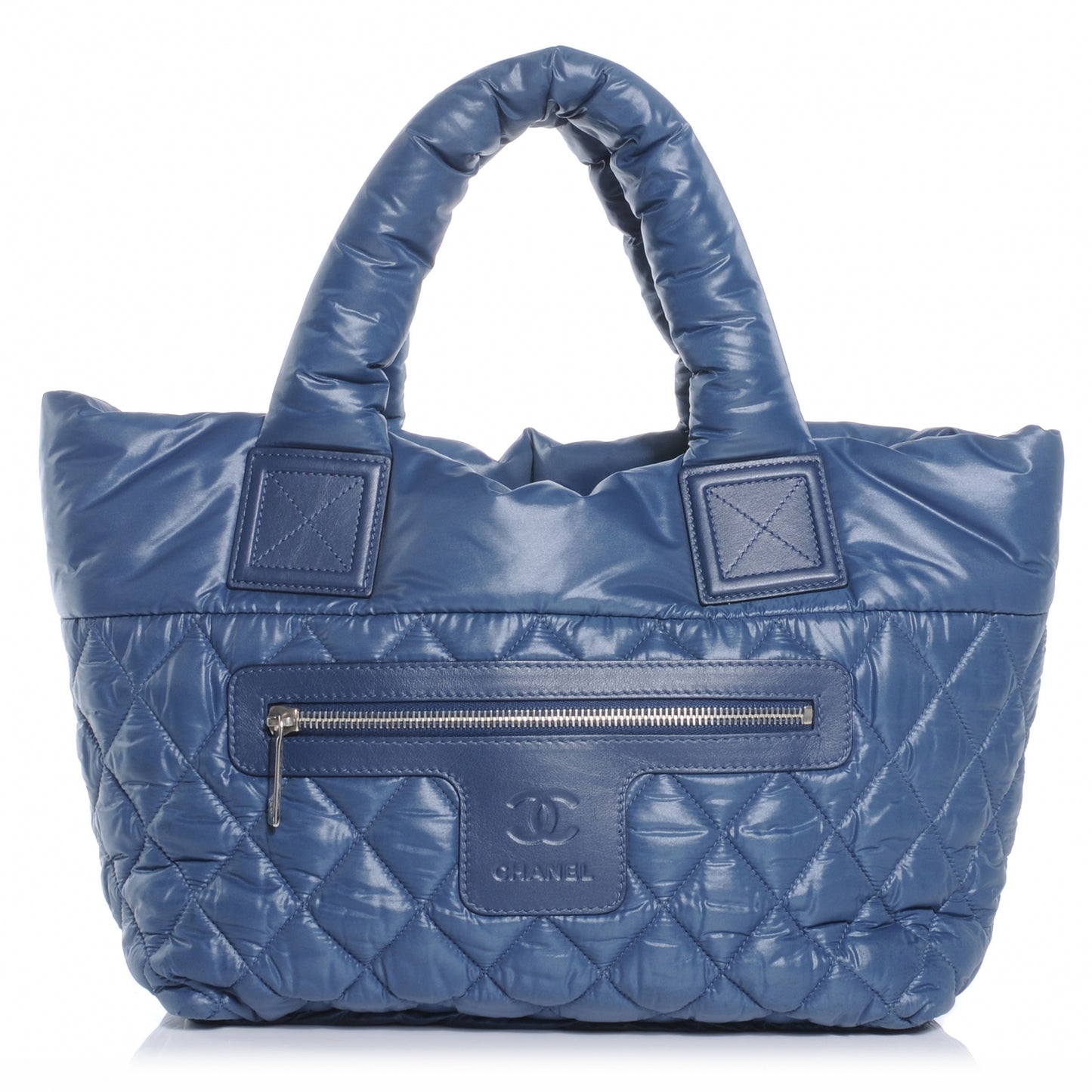 Nylon Coco Cocoon Small Tote Blue