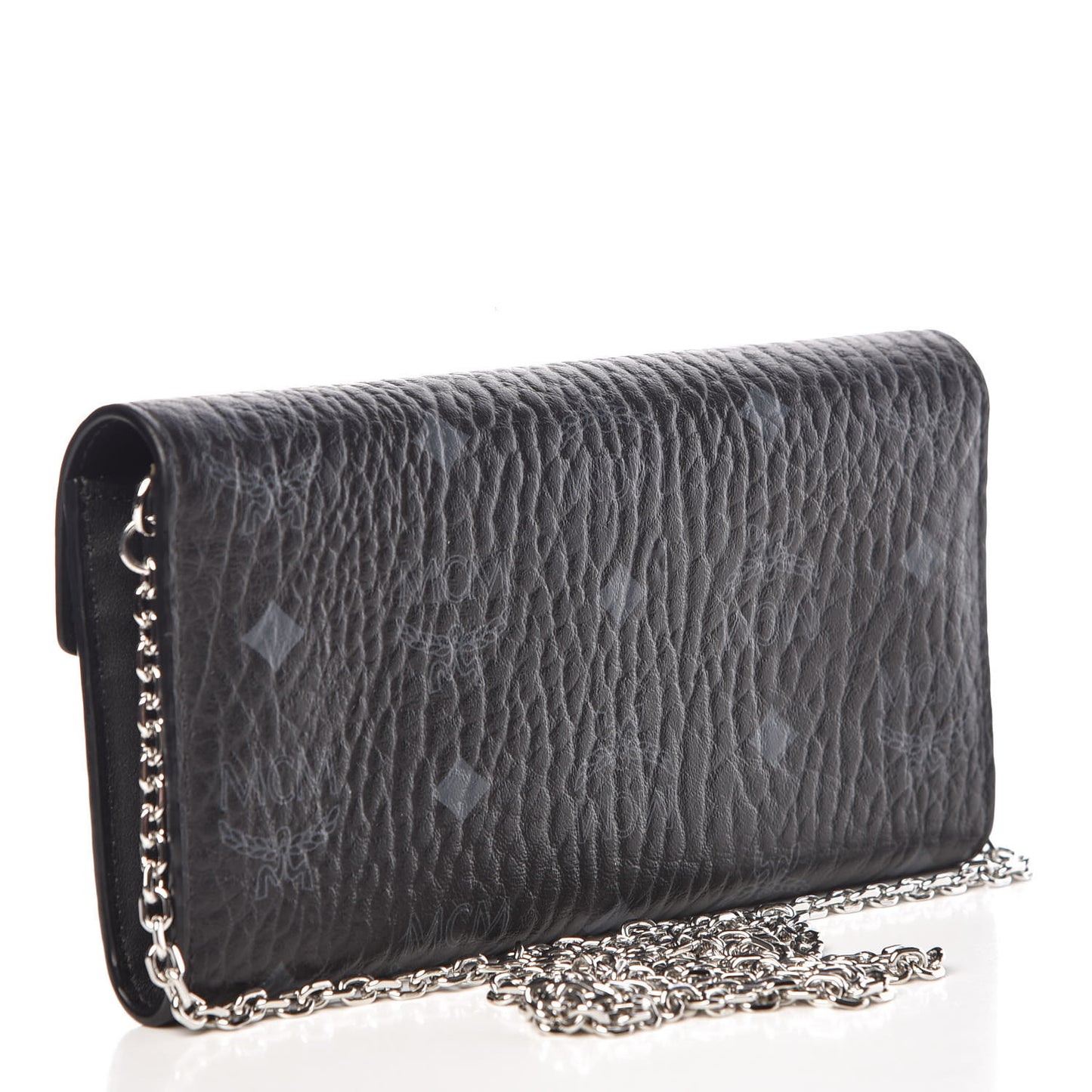 Visetos Large Patricia Wallet On Chain Black