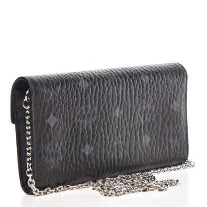MCM Visetos Large Patricia Wallet On Chain Black 3 of 10