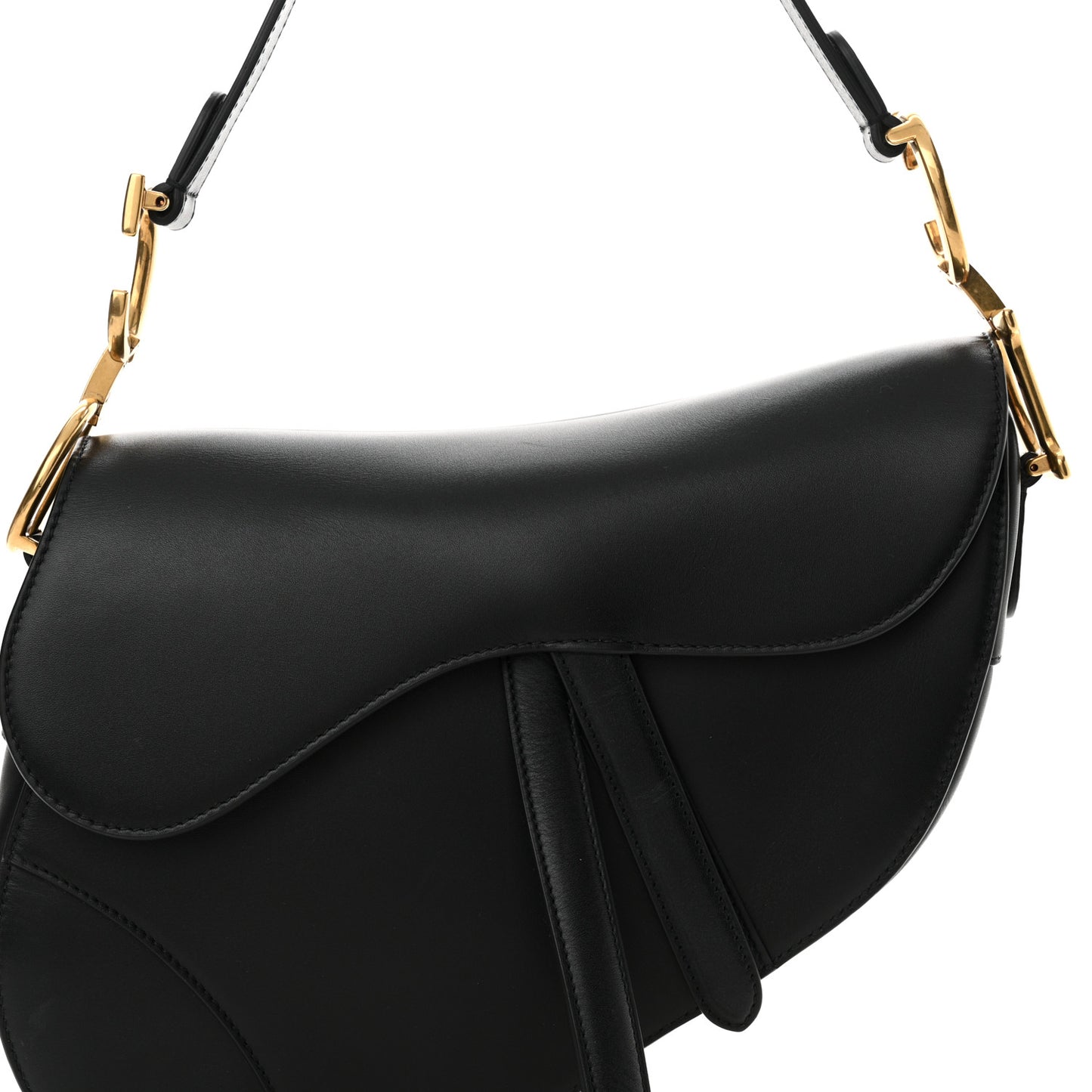 Calfskin Saddle Bag Black